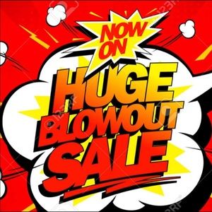 Huge sale with discounted prices.